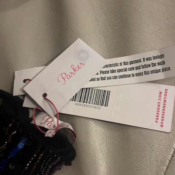 NWT Parker Sequin Stripe Roslyn Dress size 4 - Picture 3 of 4